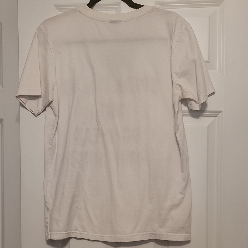 Moschino- Inspired White Graphic T-Shirt for Women - Picture 2 of 3